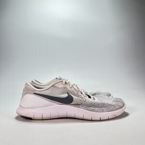Nike Flex Contact White Cool Grey Lace Up Running Shoes 908995-100 Women's Sz 11